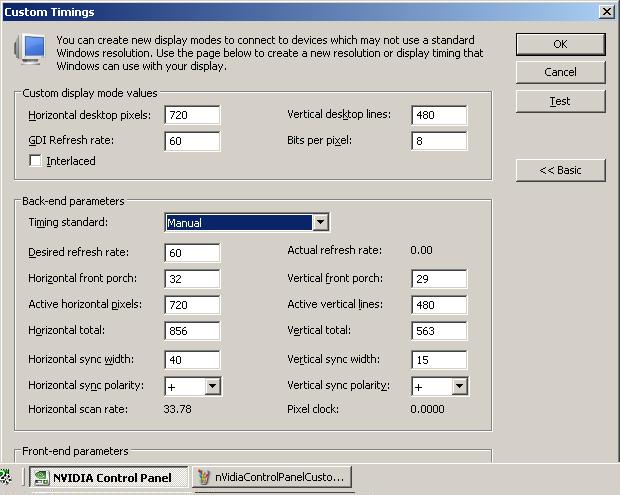 nVidia Control Panel Edit